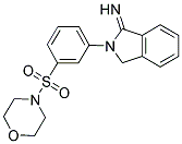 2-[3-(MORPHOLINE-4-SULFONYL)-PHENYL]-2,3-DIHYDRO-ISOINDOL-1-YLIDENEAMINE Struktur