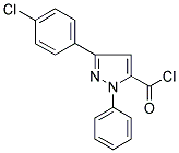 5-(4-CHLORO-PHENYL)-2-PHENYL-2H-PYRAZOLE-3-CARBONYL CHLORIDE Struktur