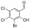 3-BROMO-4,5-DICHLORO-2-HYDROXY-BENZALDEHYDE Struktur