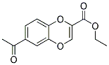 6-ACETYL-BENZO[1,4]DIOXINE-2-CARBOXYLIC ACID ETHYL ESTER Struktur