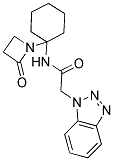 2-(1H-1,2,3-BENZOTRIAZOL-1-YL)-N-[1-(2-OXOAZETIDIN-1-YL)CYCLOHEXYL]ACETAMIDE Struktur