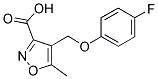 4-[(4-FLUOROBENZYL)OXY]-5-METHYLISOXAZOLE-3-CARBOXYLIC ACID Struktur