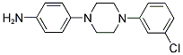 1-(4-AMINOPHENYL)-4-(3-CHLOROPHENYL)PIPERAZINE Struktur