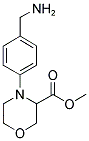 4-(4-AMINOMETHYL-PHENYL)-MORPHOLINE-3-CARBOXYLIC ACID METHYL ESTER Struktur