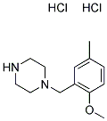 1-(2-METHOXY-5-METHYLBENZYL)PIPERAZINE DIHYDROCHLORIDE Struktur