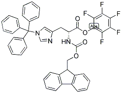 FMOC-D-HIS(TRT)-OPFP Struktur