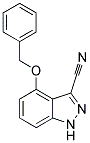 4-BENZYLOXY-3-CYANOINDAZOLE Struktur