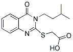 [[3-(3-METHYLBUTYL)-4-OXO-3,4-DIHYDROQUINAZOLIN-2-YL]THIO]ACETIC ACID Struktur