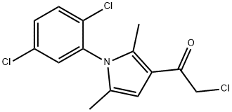 1-ETHANONE, 2-CHLORO-1-[1-(2,5-DICHLOROPHENYL)-2,5-DIMETHYL-1H-PYRROL-3-YL]- Struktur