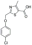 2-[(4-CHLOROPHENOXY)METHYL]-4-METHYL-1,3-THIAZOLE-5-CARBOXYLIC ACID Struktur