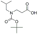 N-BOC-3-ISOBUTYLAMINO-PROPIONIC ACID Struktur