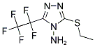 3-(ETHYLSULFANYL)-5-(1,1,2,2,2-PENTAFLUOROETHYL)-4H-1,2,4-TRIAZOL-4-AMINE Struktur