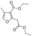 ETHYL 2-(2-ETHOXY-2-OXOETHYL)-4-METHYL-3-FUROATE Struktur