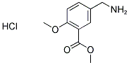 METHYL 5-(AMINOMETHYL)-2-METHOXYBENZOATE HYDROCHLORIDE Struktur