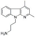 3-(2,4-DIMETHYL-9H-PYRIDO[2,3-B]INDOL-9-YL)PROPAN-1-AMINE Struktur