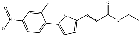 3-[5-(2-METHYL-4-NITRO-PHENYL)-FURAN-2-YL]-ACRYLIC ACID ETHYL ESTER Struktur