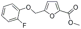 METHYL 5-[(2-FLUOROPHENOXY)METHYL]-2-FUROATE Struktur