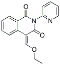 4-ETHOXYMETHYLENE-2-PYRIDIN-2-YL-4H-ISOQUINOLINE-1,3-DIONE Struktur