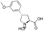 (+/-)-TRANS-4-(3-METHOXYPHENYL)PYRROLIDINE-3-CARBOXYLIC ACID HYDROCHLORIDE Struktur