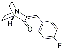 2-(4-FLUORO-BENZYLIDENE)-1-AZA-BICYCLO[2.2.2]OCTAN-3-ONE Struktur