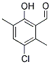 3-CHLORO-6-HYDROXY-2,5-DIMETHYL-BENZALDEHYDE Struktur