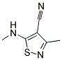 3-METHYL-5-(METHYLAMINO)ISOTHIAZOLE-4-CARBONITRILE Struktur