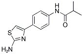 N-[4-(2-AMINO-1,3-THIAZOL-4-YL)PHENYL]-2-METHYLPROPANAMIDE Struktur