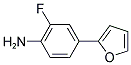 2-FLUORO-4-(2-FURYL)ANILINE Struktur