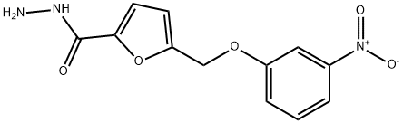 5-(3-NITRO-PHENOXYMETHYL)-FURAN-2-CARBOXYLIC ACID HYDRAZIDE Struktur