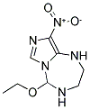 5-ETHOXY-9-NITRO-2,3,4,5-TETRAHYDRO-1H-IMIDAZO[5,1-B][1,3,5]TRIAZEPINE Struktur