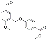 ETHYL 4-[(5-FORMYL-2-METHOXYBENZYL)OXY]BENZOATE Struktur