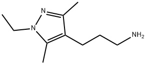 3-(1-ETHYL-3,5-DIMETHYL-1H-PYRAZOL-4-YL)PROPYLAMINE Struktur