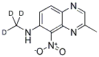 2-METHYL-7-METHYLAMINO-D3-8-NITRO-QUINOXALINE Struktur