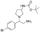 3-N-BOC-AMINO-1-[2-AMINO-1-(4-BROMO-PHENYL)-ETHYL]-PYRROLIDINE Struktur