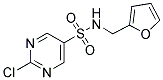 2-CHLORO-PYRIMIDINE-5-SULFONIC ACID (FURAN-2-YLMETHYL)-AMIDE Struktur