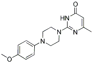 2-[4-(4-METHOXYPHENYL)PIPERAZIN-1-YL]-6-METHYLPYRIMIDIN-4(3H)-ONE Struktur