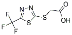 ([5-(TRIFLUOROMETHYL)-1,3,4-THIADIAZOL-2-YL]SULFANYL)ACETIC ACID Struktur