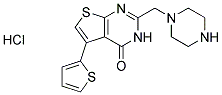 2-(PIPERAZIN-1-YLMETHYL)-5-THIEN-2-YLTHIENO[2,3-D]PYRIMIDIN-4(3H)-ONE HYDROCHLORIDE Struktur