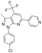 1-(4-CHLOROPHENYL)-3-METHYL-6-PYRIDIN-4-YL-4-(TRIFLUOROMETHYL)-1H-PYRAZOLO[3,4-B]PYRIDINE Struktur