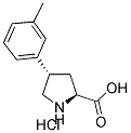 (+/-)-TRANS-4-(3-METHYLPHENYL)PYRROLIDINE-3-CARBOXYLIC ACID HYDROCHLORIDE Struktur