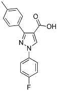 1-(4-FLUOROPHENYL)-3-(4-METHYLPHENYL)-1H-PYRAZOLE-4-CARBOXYLIC ACID Struktur