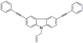 9-ALLYL-3,6-BIS(PHENYLETHYNYL)-9H-CARBAZOLE Struktur