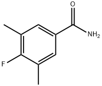 4-FLUORO-3,5-DIMETHYLBENZAMIDE Struktur