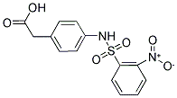 (4-[[(2-NITROPHENYL)SULFONYL]AMINO]PHENYL)ACETIC ACID Struktur