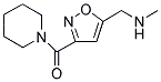 N-METHYL[3-(1-PIPERIDINYLCARBONYL)-5-ISOXAZOLYL]METHANAMINE Struktur