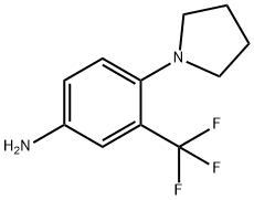 4-PYRROLIDIN-1-YL-3-(TRIFLUOROMETHYL)ANILINE Struktur