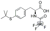 (S)-N-ALPHA-TRIFLUORACETYL-4-T-BUTYLTHIO-PHENYLALANINE Struktur