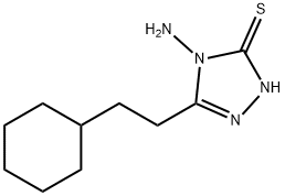 4-AMINO-5-(2-CYCLOHEXYLETHYL)-4H-1,2,4-TRIAZOLE-3-THIOL Struktur