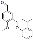3-[(2-ISOPROPYLPHENOXY)METHYL]-4-METHOXYBENZALDEHYDE Struktur