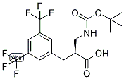 (S)-3-(3,5-BIS-TRIFLUOROMETHYL-PHENYL)-2-(TERT-BUTOXYCARBONYLAMINO-METHYL)-PROPIONIC ACID Struktur